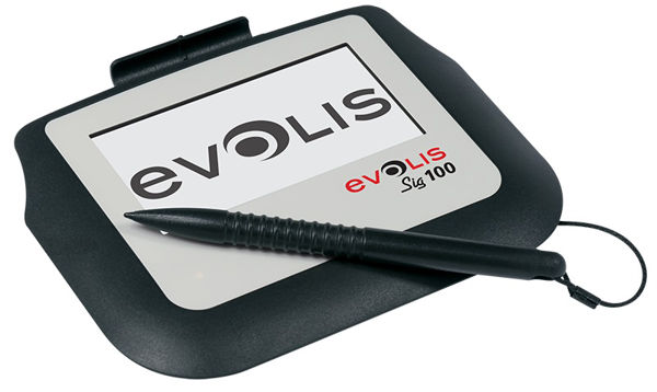 Picture of Evolis Sig100 Signature Tablet - LCD 95mm x 47mm - USB